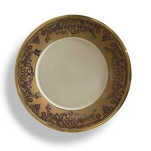 Vintage Lenox Eternal Facets Dinner Plate Gold Floral Dimension Collection